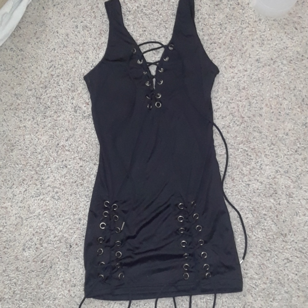 Lace up dress